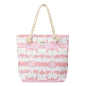 NUXE x Hipanema Pink And White Tie Dye Beach Bag, NWT
